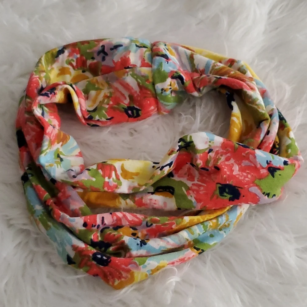 3/$15 Floral Stretchy Elastic Headbands